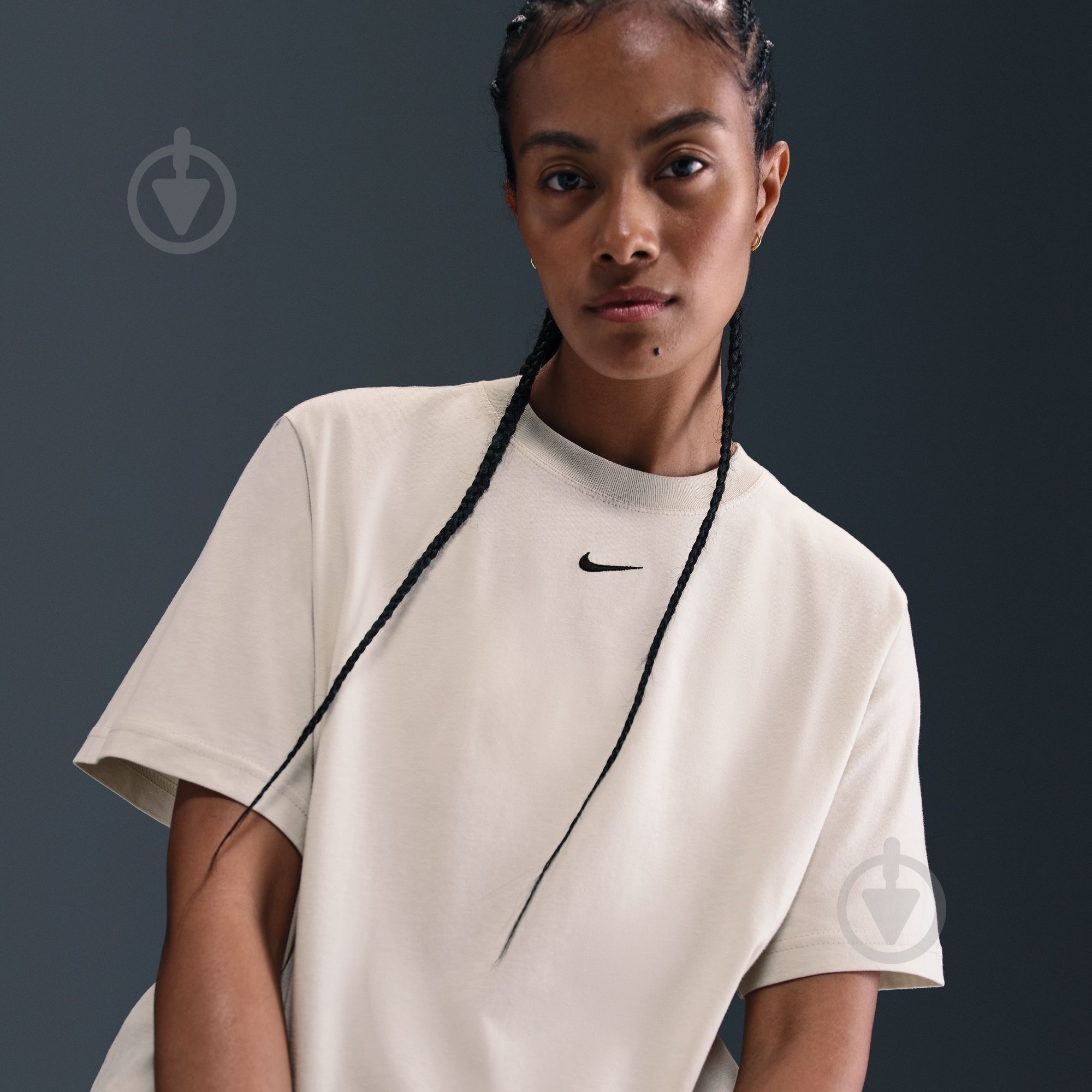 Футболка Nike W NSW TEE ESSNTL LBR FD4149-072 р.L бежевый - фото 8