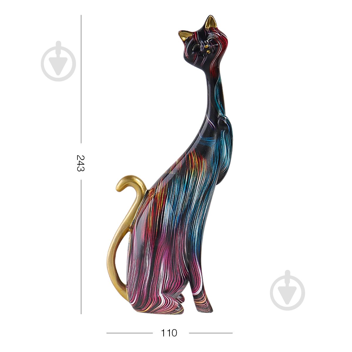 Статуэтка МВМ кошечка DH-ST-21 M 24,3х11 см разноцветный - фото 2