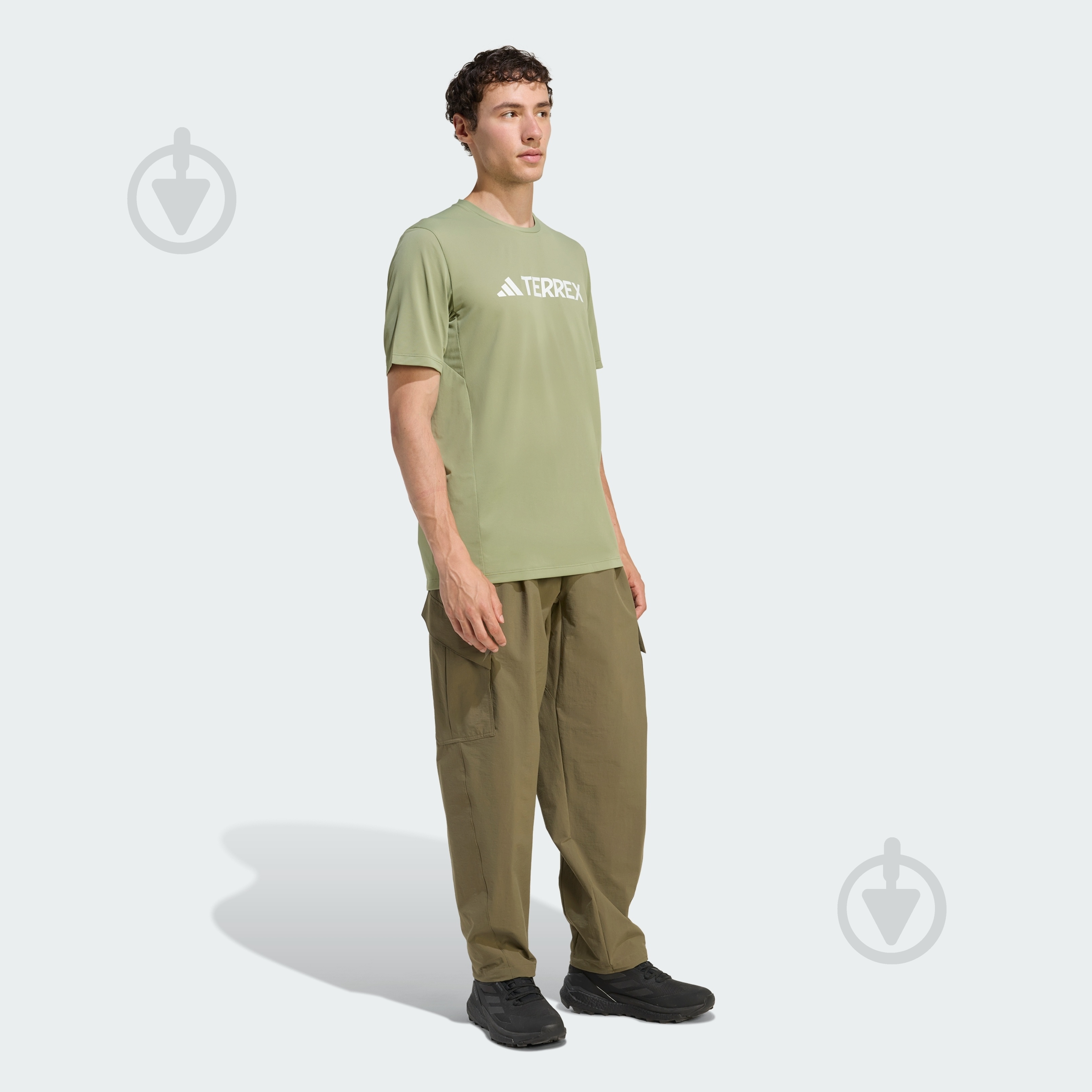 Футболка Adidas MT LOG TECH T KB2116 р.M хакі - фото 4