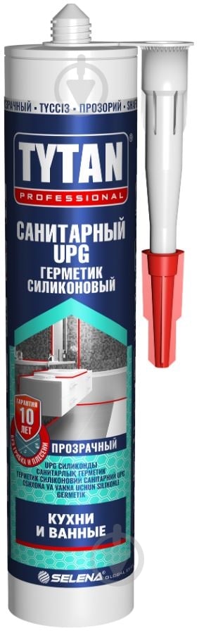 Герметик силіконовий Tytan санітарний UPG прозорий 280 мл - фото 1
