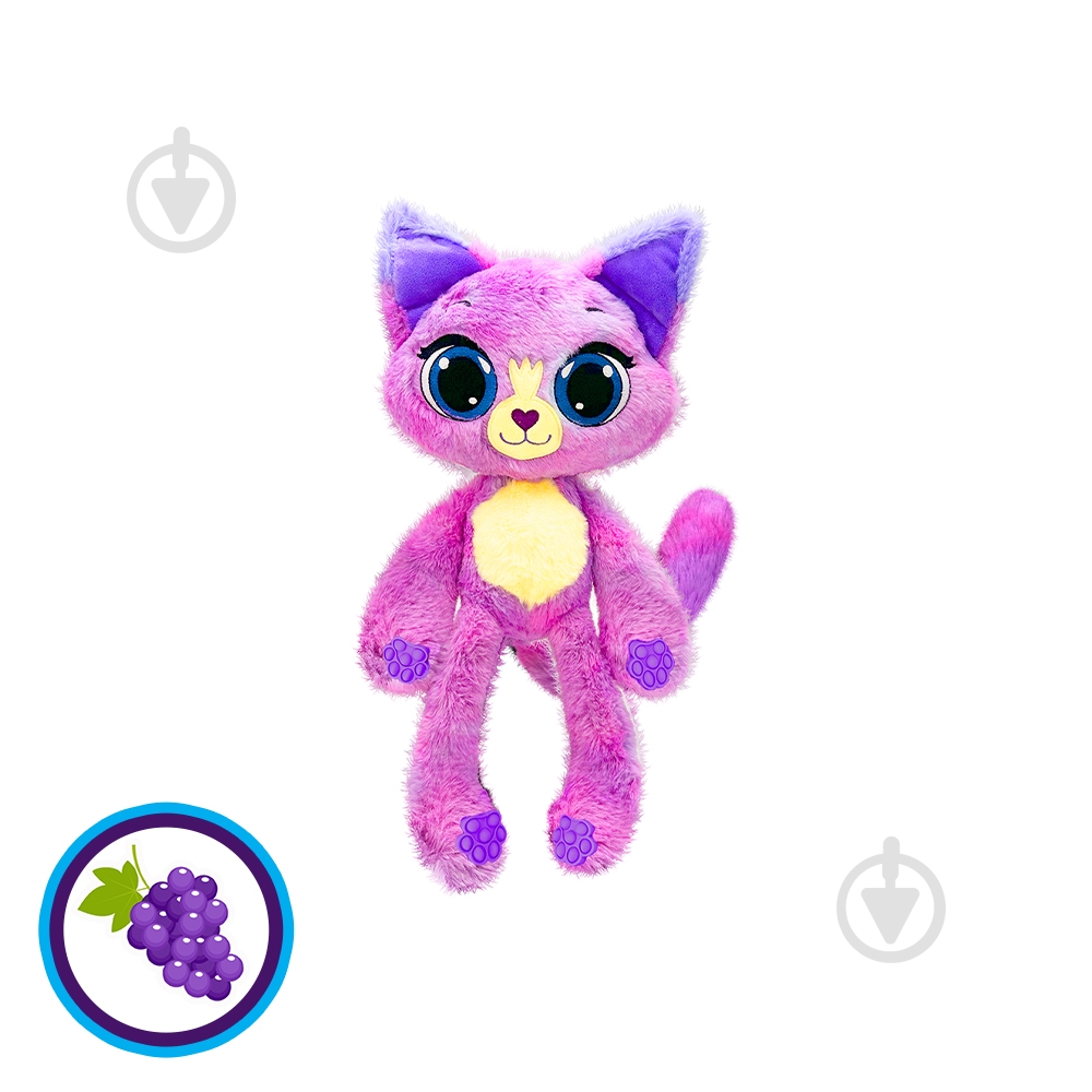 Мягкая игрушка Bubble Pops мини Виноградный котенок 20 см 2402005/5 - фото 3 Мягкая игрушка Bubble Pops мини Виноградный котенок 20 см 2402005/5 - фото 3