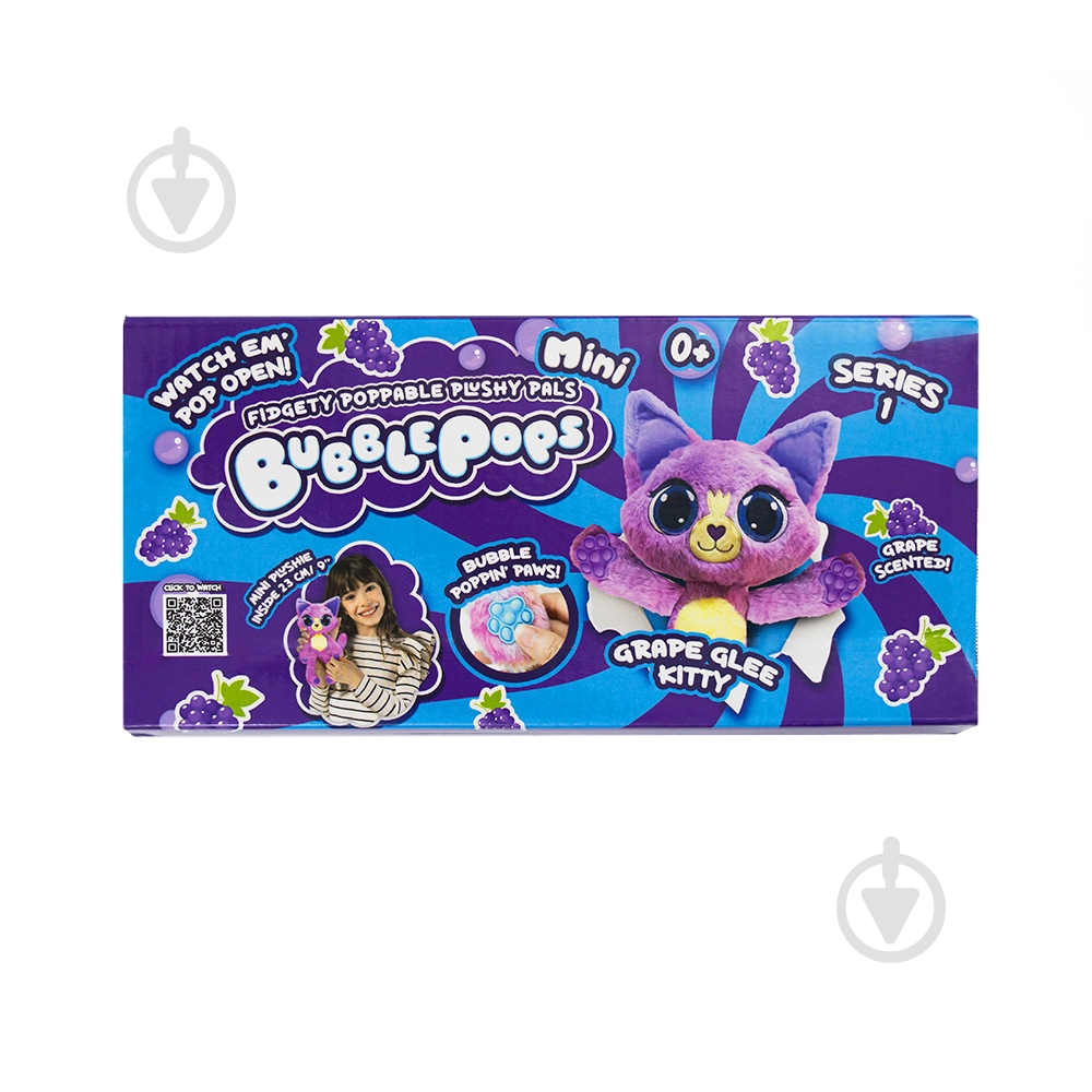 Мягкая игрушка Bubble Pops мини Виноградный котенок 20 см 2402005/5 - фото 2 Мягкая игрушка Bubble Pops мини Виноградный котенок 20 см 2402005/5 - фото 2