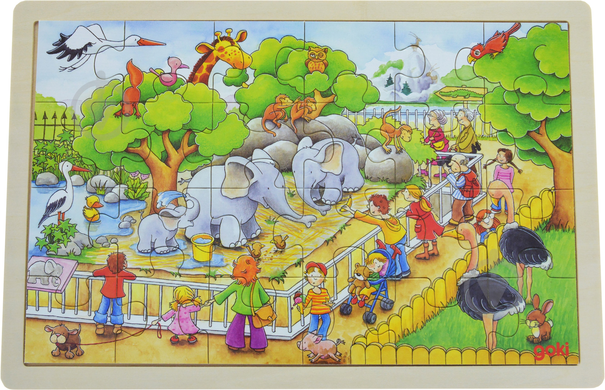 Игра-пазл GoKi Зоопарк 57808 - фото 1