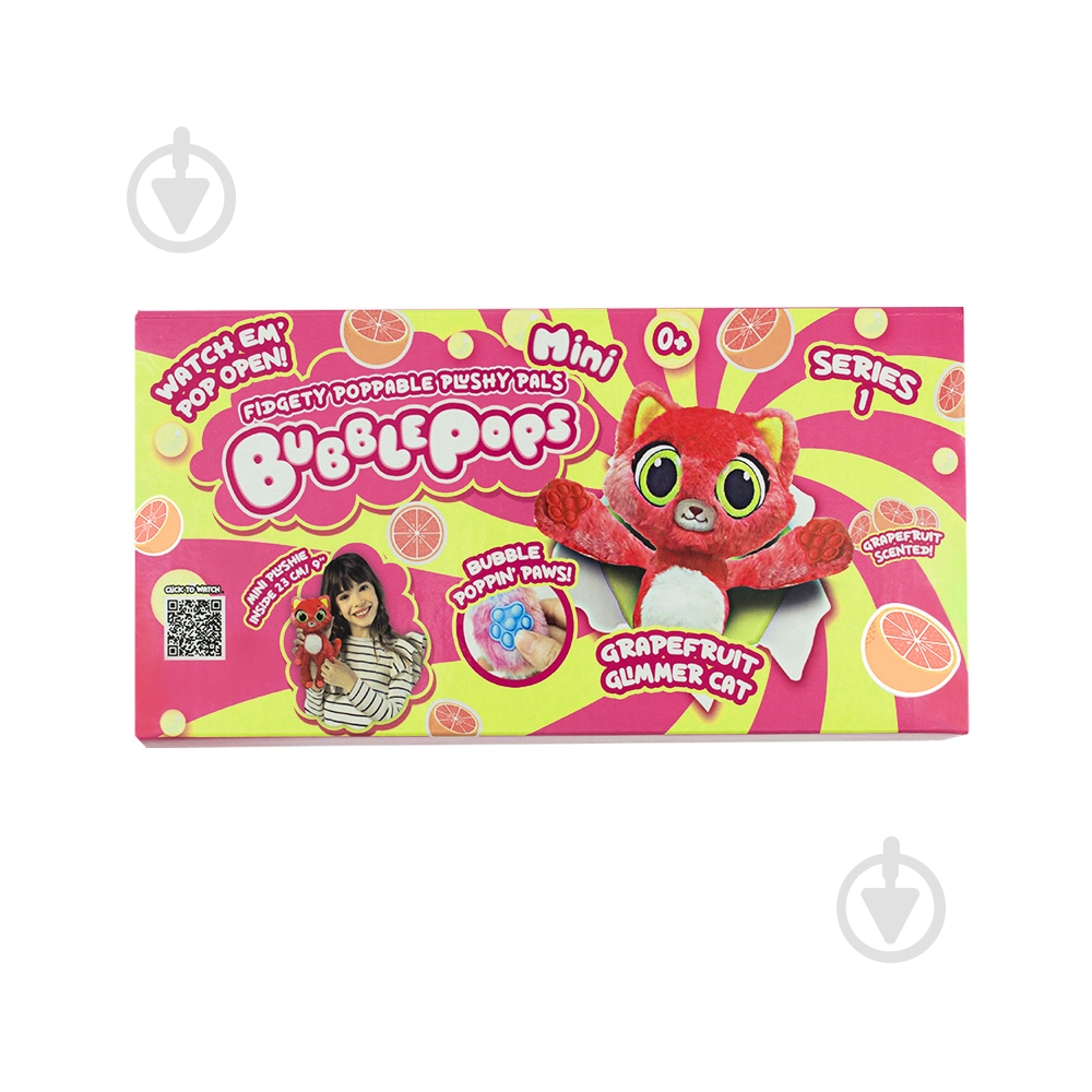 М'яка іграшка Bubble Pops міні Грепфрутова кішка 20 см 2402005/12 - фото 2