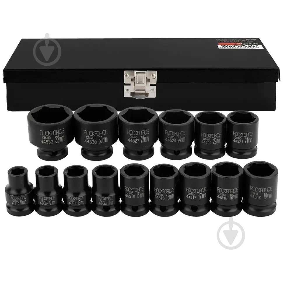Набор головок 1/2'' Rock FORCE 15 шт. RF-4159-5MPB - фото 3 Набор головок 1/2'' Rock FORCE 15 шт. RF-4159-5MPB - фото 3