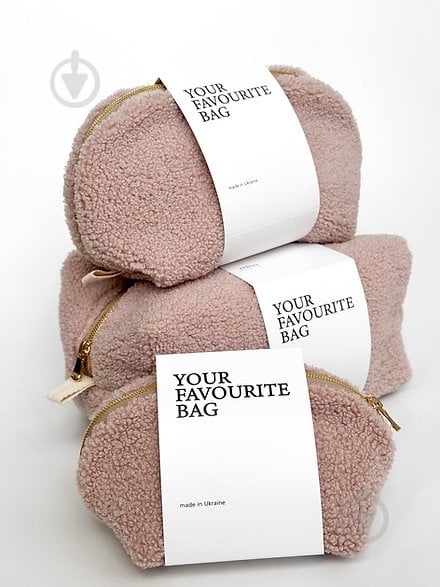 Косметичка MISO accessory TEDDY пудра треугольная 14*15*25 - фото 3