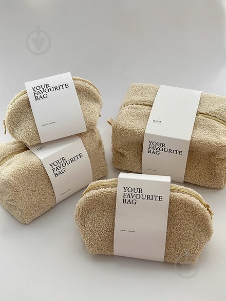 Косметичка MISO accessory TEDDY молочная 11*13*21 - фото 5