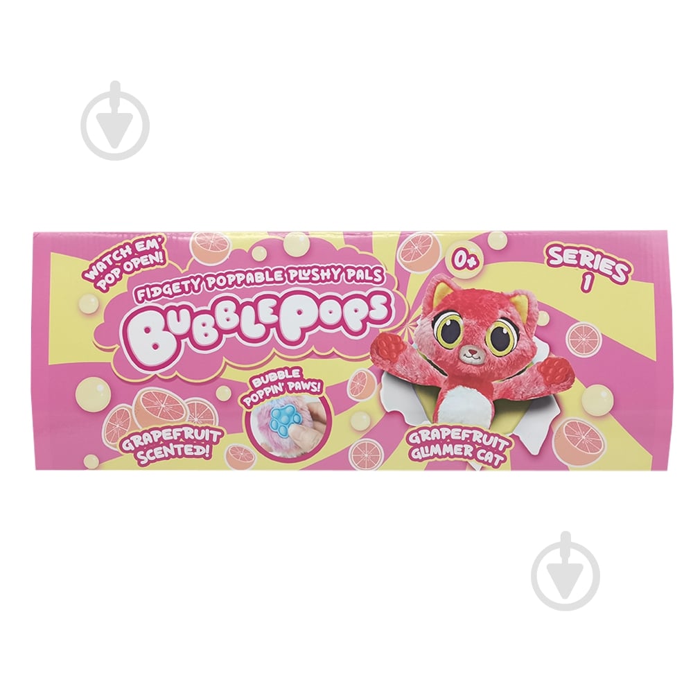 Мягкая игрушка Bubble Pops Грепфрутовая кошка 34 см 2312004/12 - фото 1