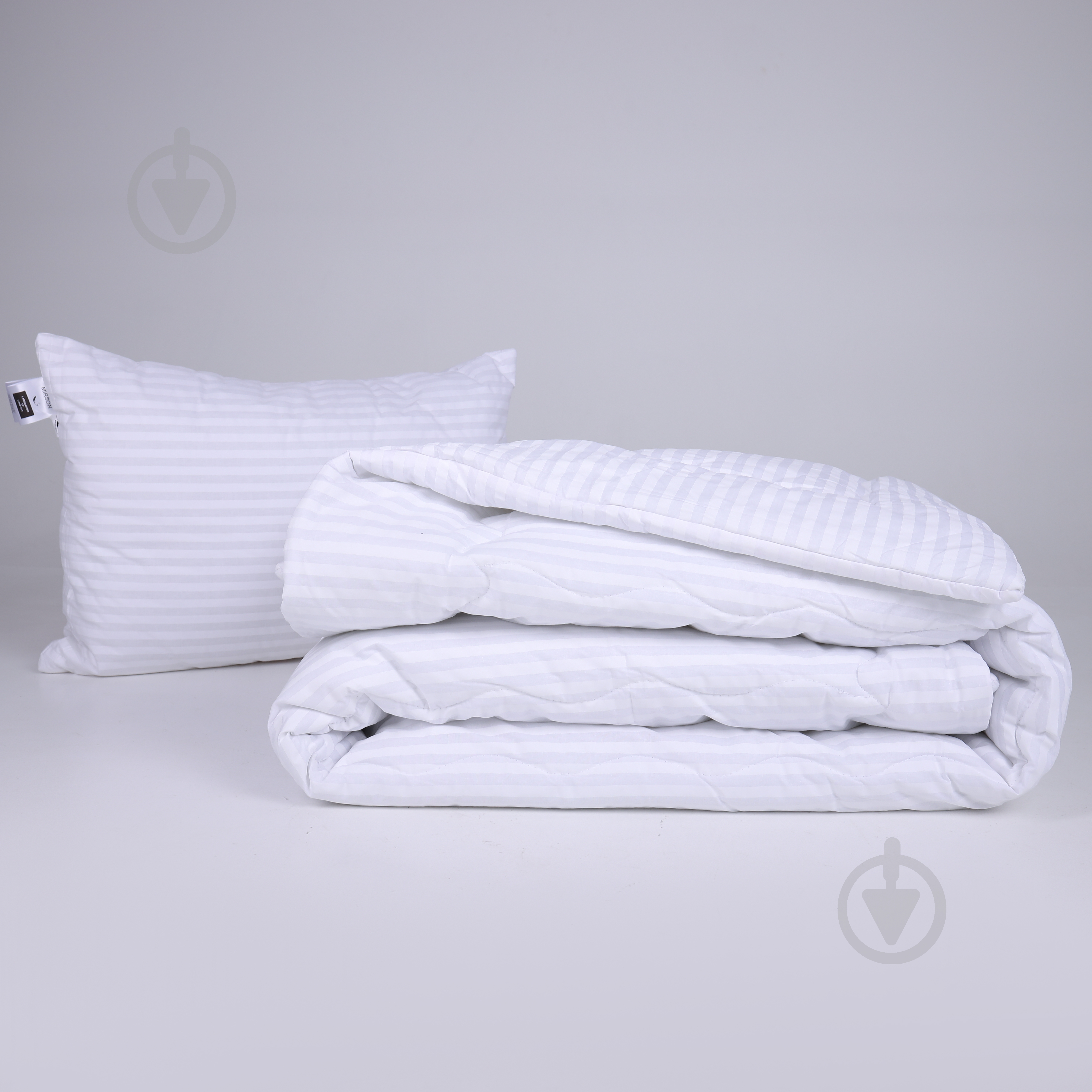 Набор №1130 Сolor Fun Line 17-0605 Stripe White лето 140x205 см MirSon белый - фото 1