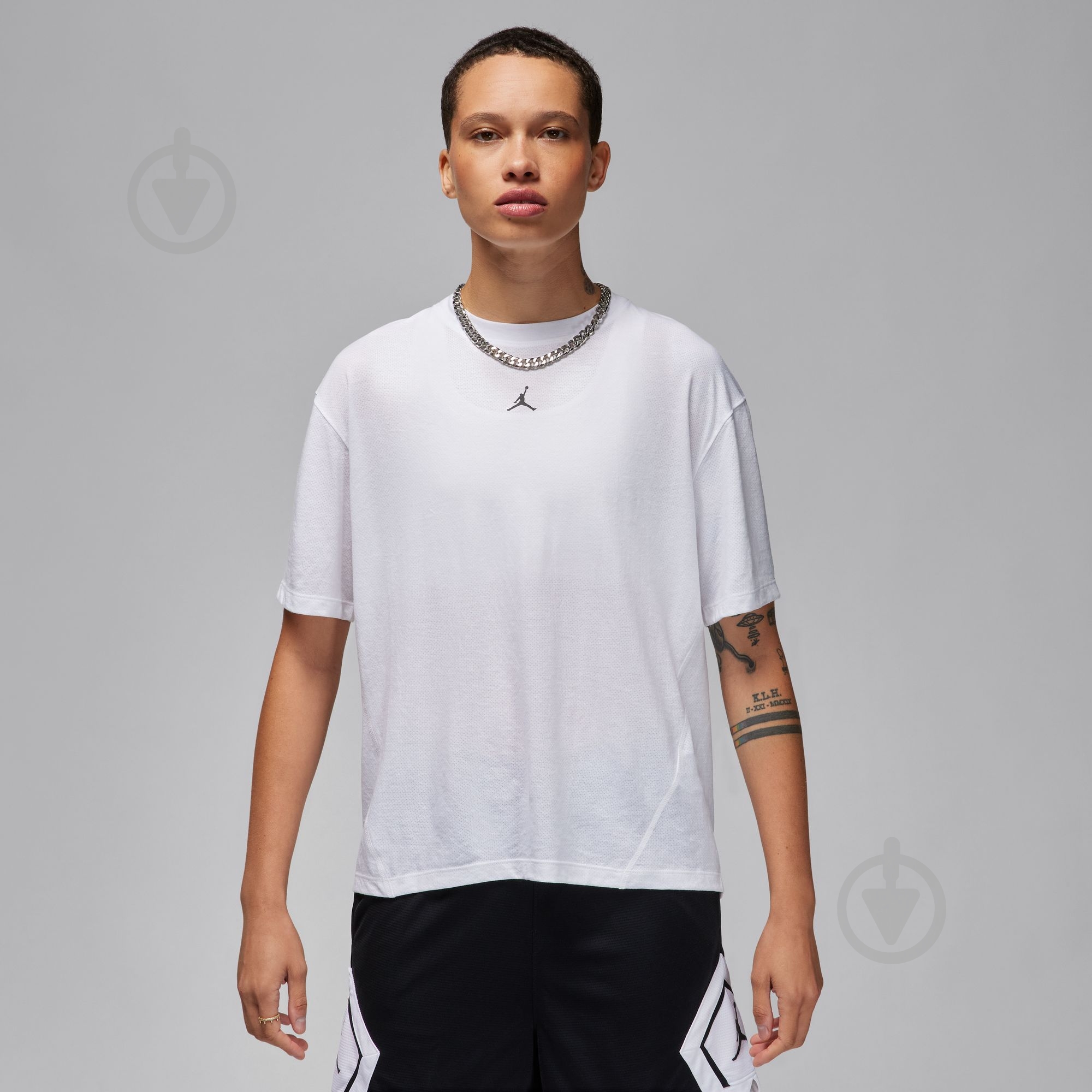 Футболка Jordan W J SPT DIAMOND SS TOP FN5116-100 р.XS белый - фото 1 Футболка Jordan W J SPT DIAMOND SS TOP FN5116-100 р.XS белый - фото 1