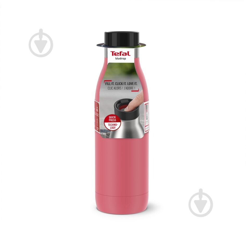 Термобутылка Tefal Bludrop 500 мл коралл N3110410 - фото 2 Термобутылка Tefal Bludrop 500 мл коралл N3110410 - фото 2