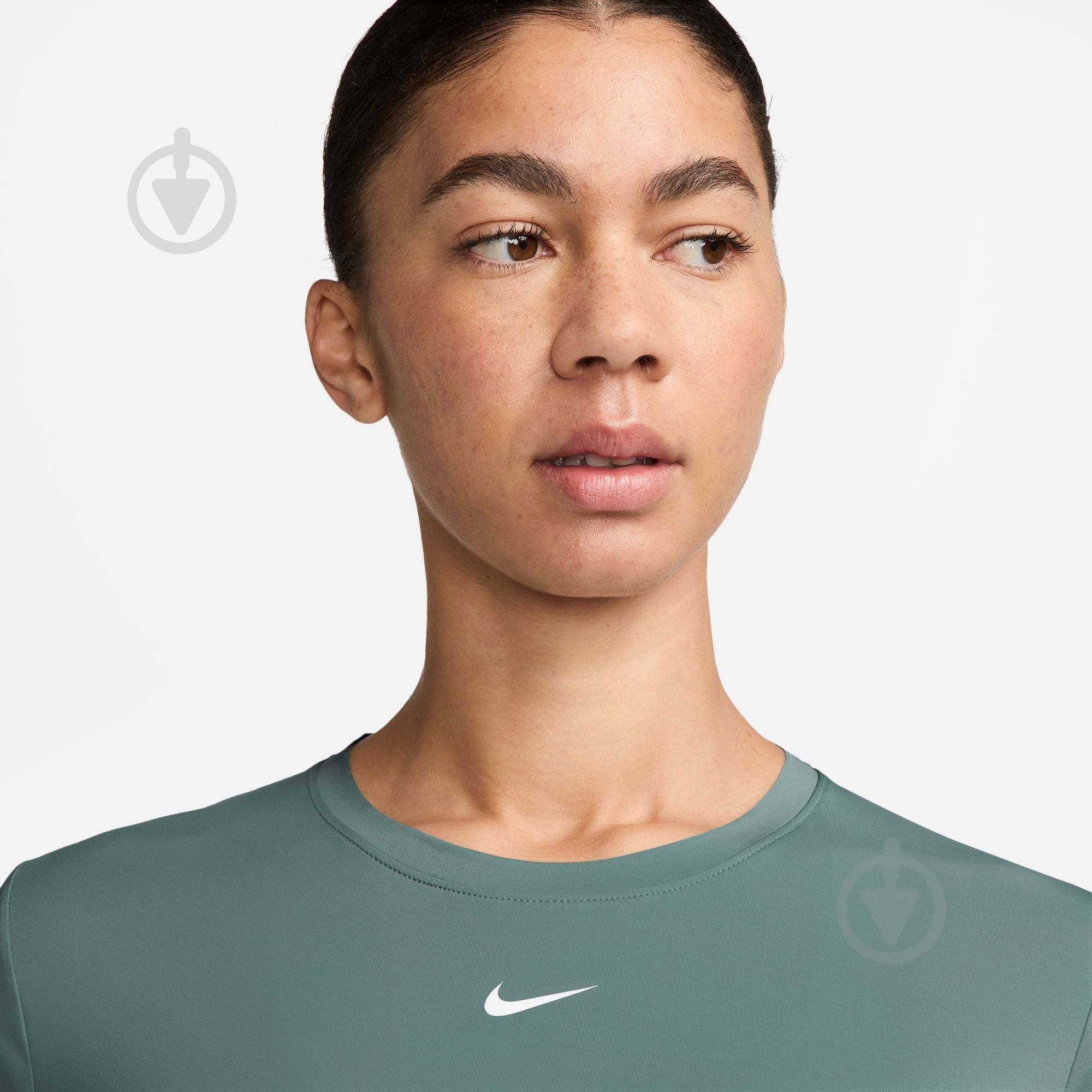 Футболка Nike W NK ONE CLASSIC DF SS TOP WT IB9408-017 р.XS зелений - фото 3