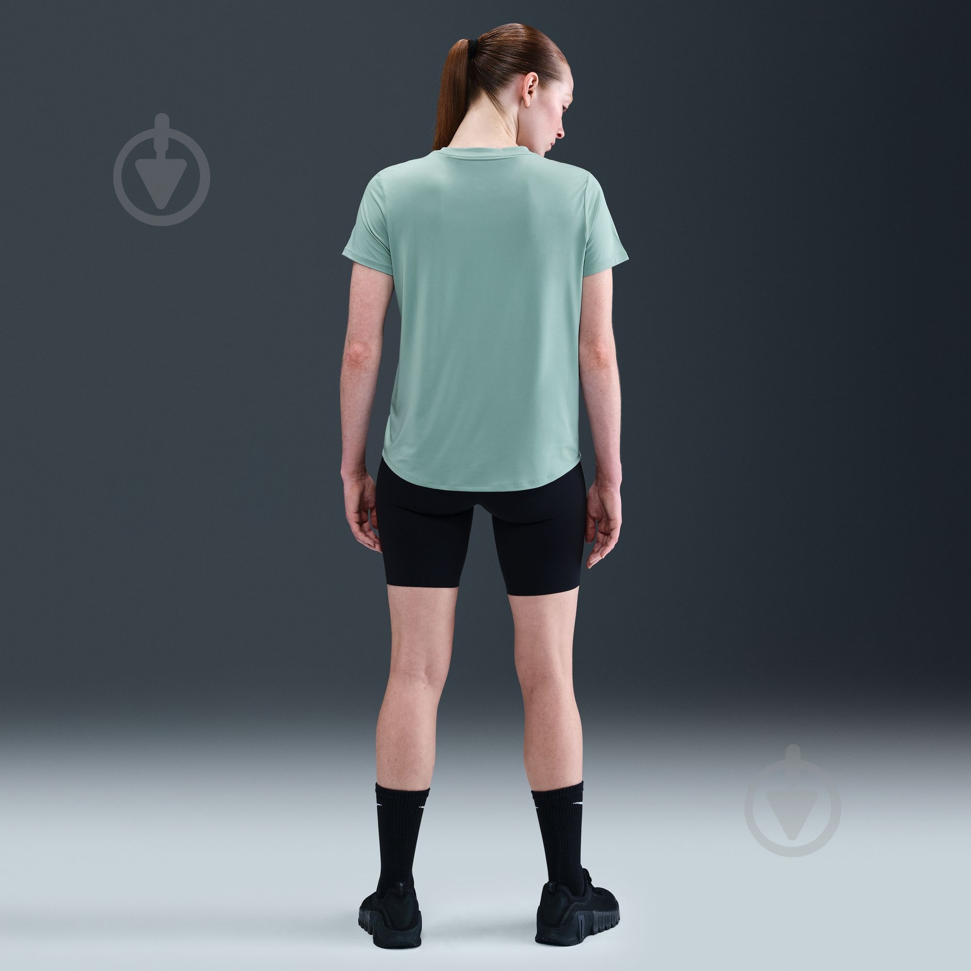 Футболка Nike W NK ONE CLASSIC DF SS TOP WT IB9408-017 р.XS зелений - фото 4