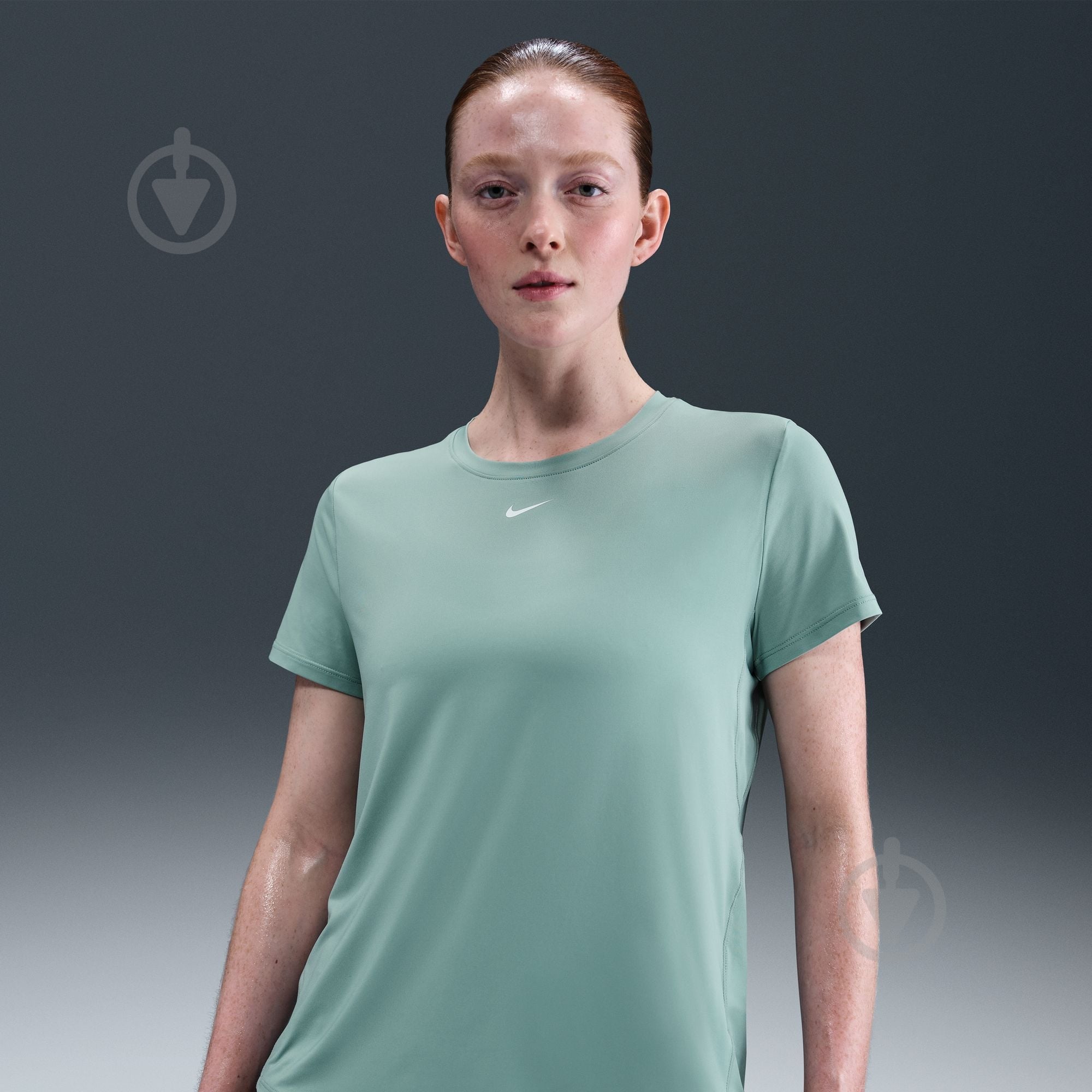 Футболка Nike W NK ONE CLASSIC DF SS TOP WT IB9408-017 р.XS зелений - фото 6