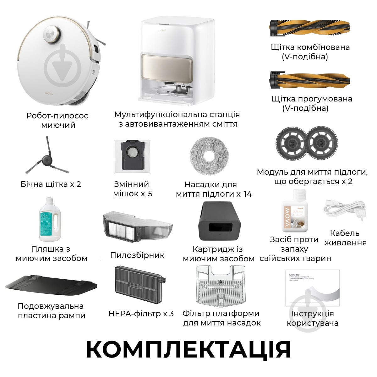 Робот-пылесос MOVA V50 Ultra Complete (RLV72LE-1) white - фото 2
