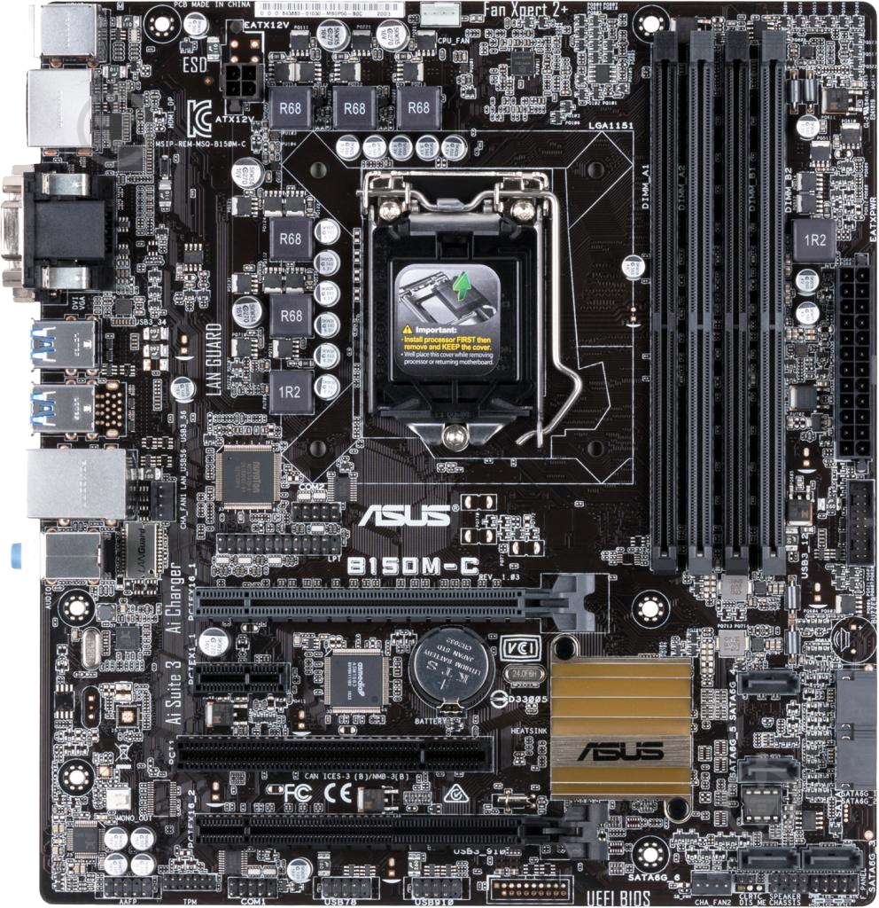 Материнская плата Asus B150M-C (Socket 1151, Intel B150, mirco ATX) - фото 1