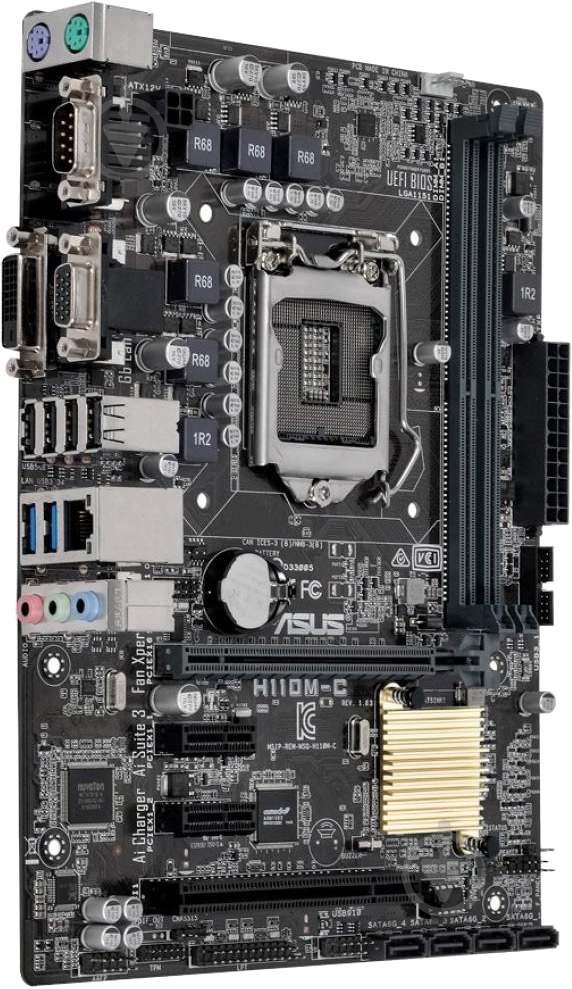 Материнская плата Asus H110M-C (Socket 1151, Intel H110, mirco ATX) - фото 2