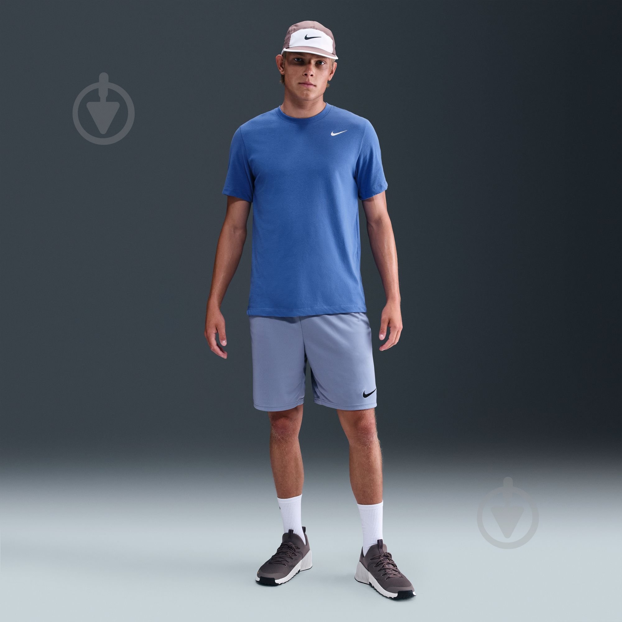 Футболка Nike M NK DF TEE DFC CREW SOLID AR6029-411 р.2XL голубой - фото 7