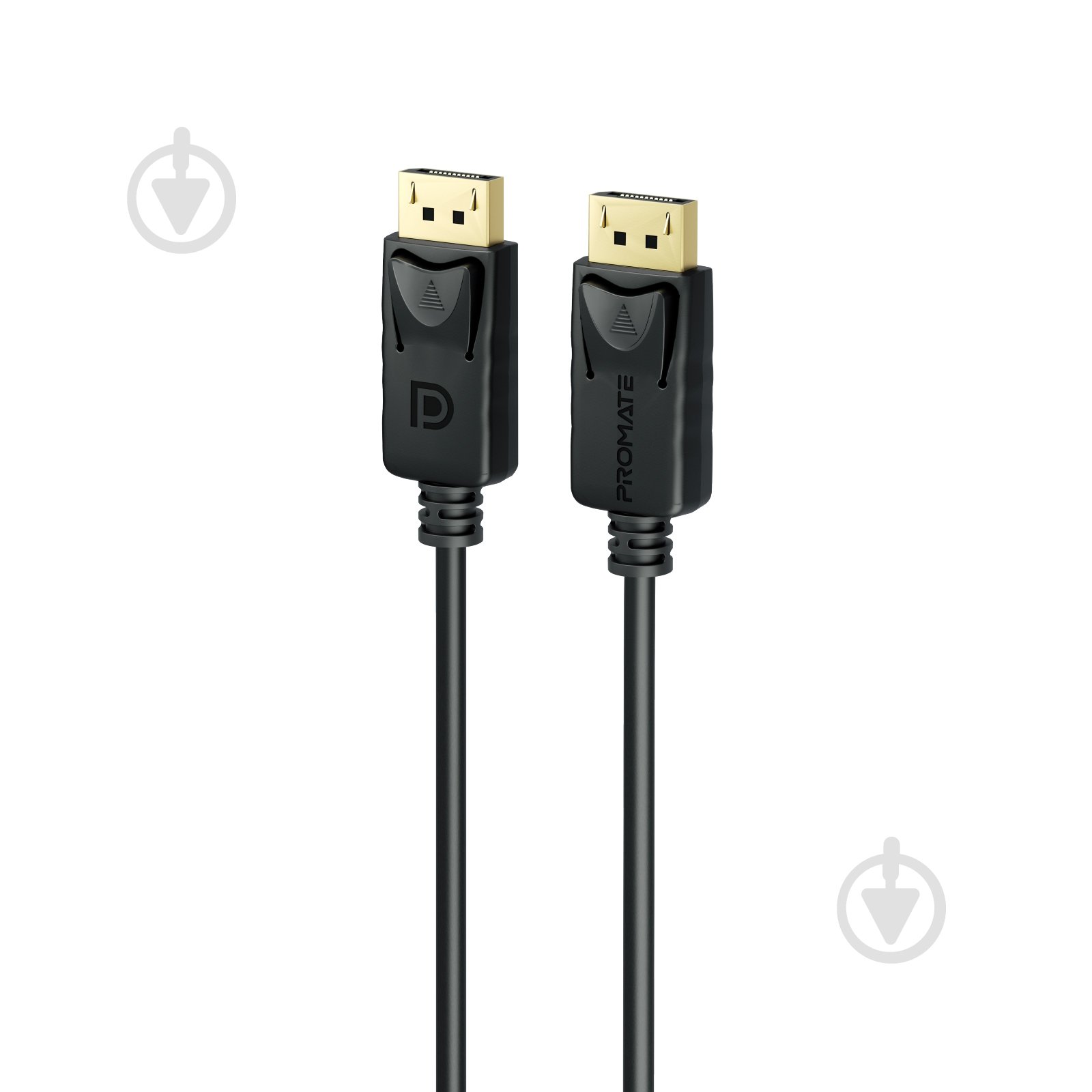 Кабель Promate DPLink-120 DisplayPort to DisplayPort v1.4 1.2 м 1,2 м чорний (dplink-120.black) - фото 1