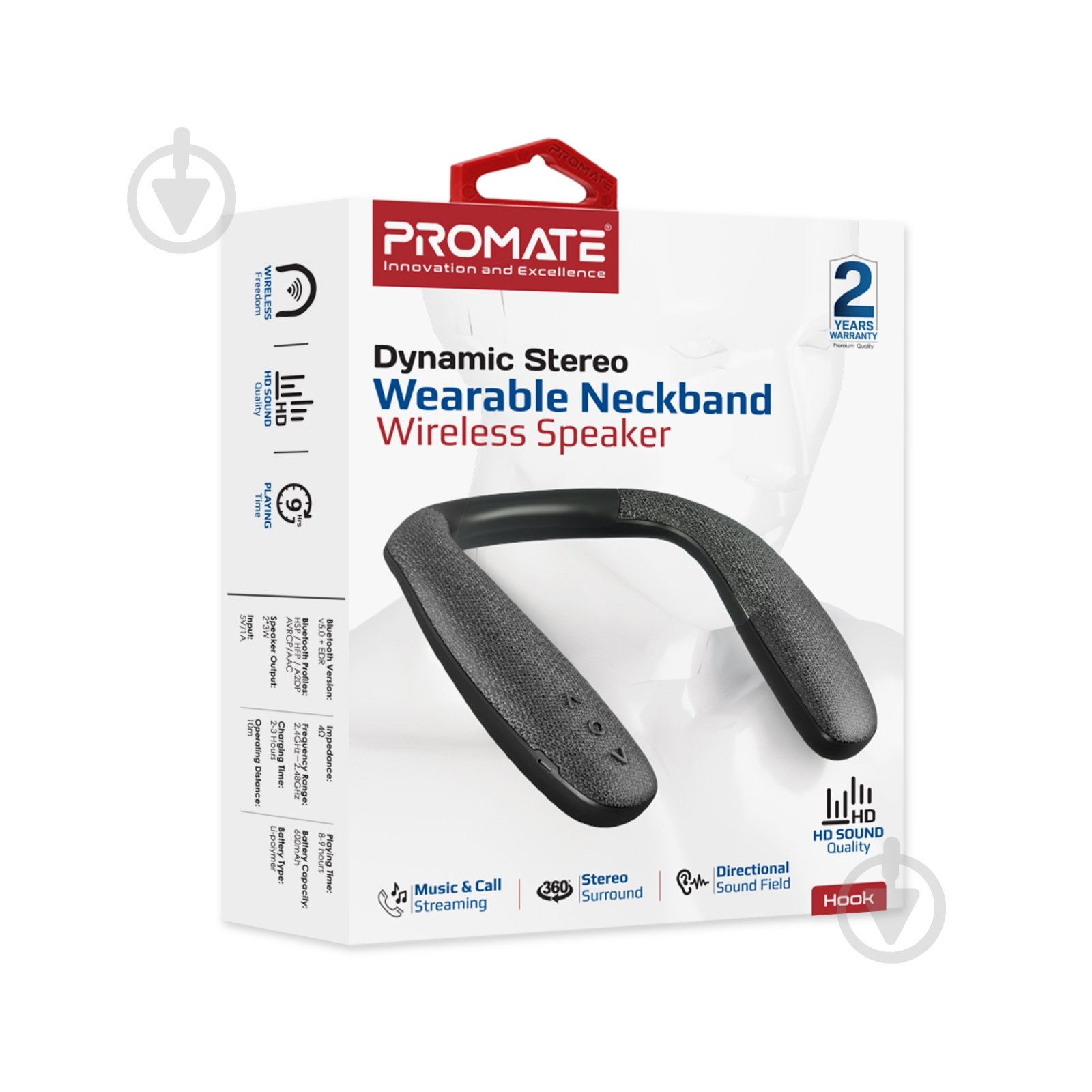 Акустическая система Promate Hook 2.0 black (hook.black) - фото 6 Акустическая система Promate Hook 2.0 black (hook.black) - фото 6