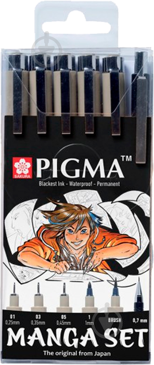 Набор линеров Sakura PIGMA TOOL SET 6 штук POXSDKMAN6 - фото 1 Набор линеров Sakura PIGMA TOOL SET 6 штук POXSDKMAN6 - фото 1