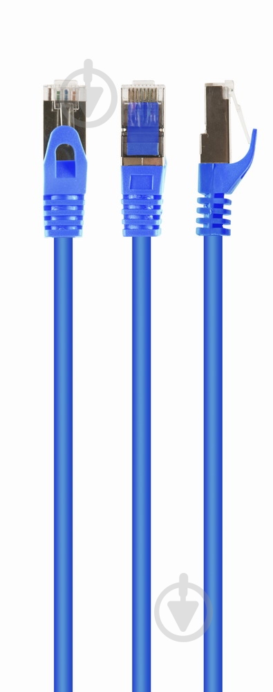 Патч-корд Cablexpert PP6A-LSZHCU-B-3M S/FTP литий 50 3 м синій - фото 1