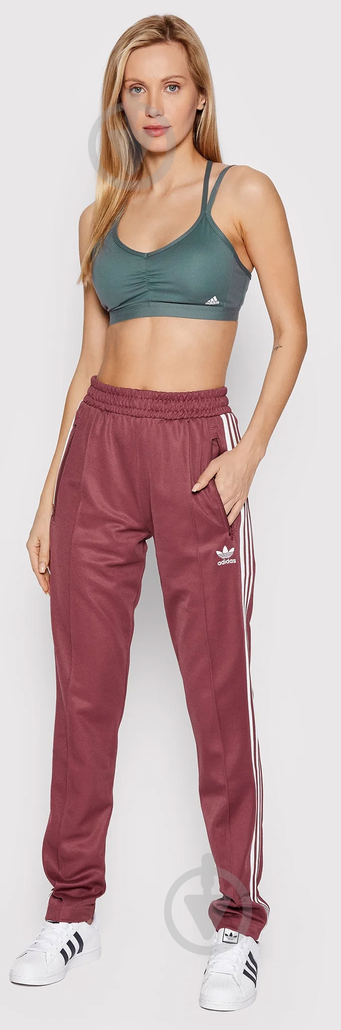 Бра Adidas Yoga Essentials Light-Support AC HG3645 р.M-A/C серый - фото 4