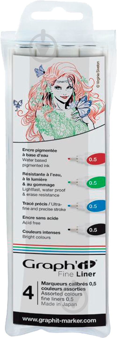 Набор линеров Graph'it Pouch 4 цвета GI43331 - фото 2
