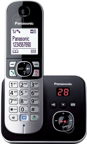 Телефон DECT Panasonic KX-TG6821UAB Black - фото 1 Телефон DECT Panasonic KX-TG6821UAB Black - фото 1