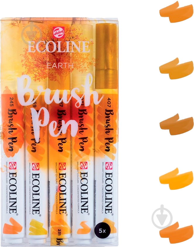 Набор кистей Ecoline Talens Brushpen Royal EARTH 11509908 разноцветный - фото 1