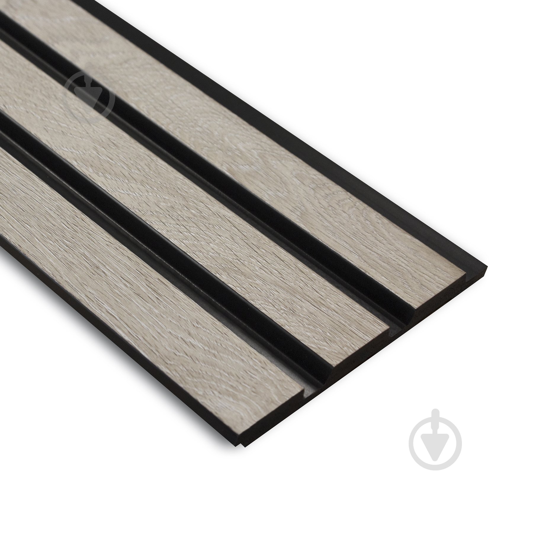 Реечная панель MARCO decor 12011-333-K светлое дерево с черным 120х11х2900 мм (0,34 кв.м) - фото 1