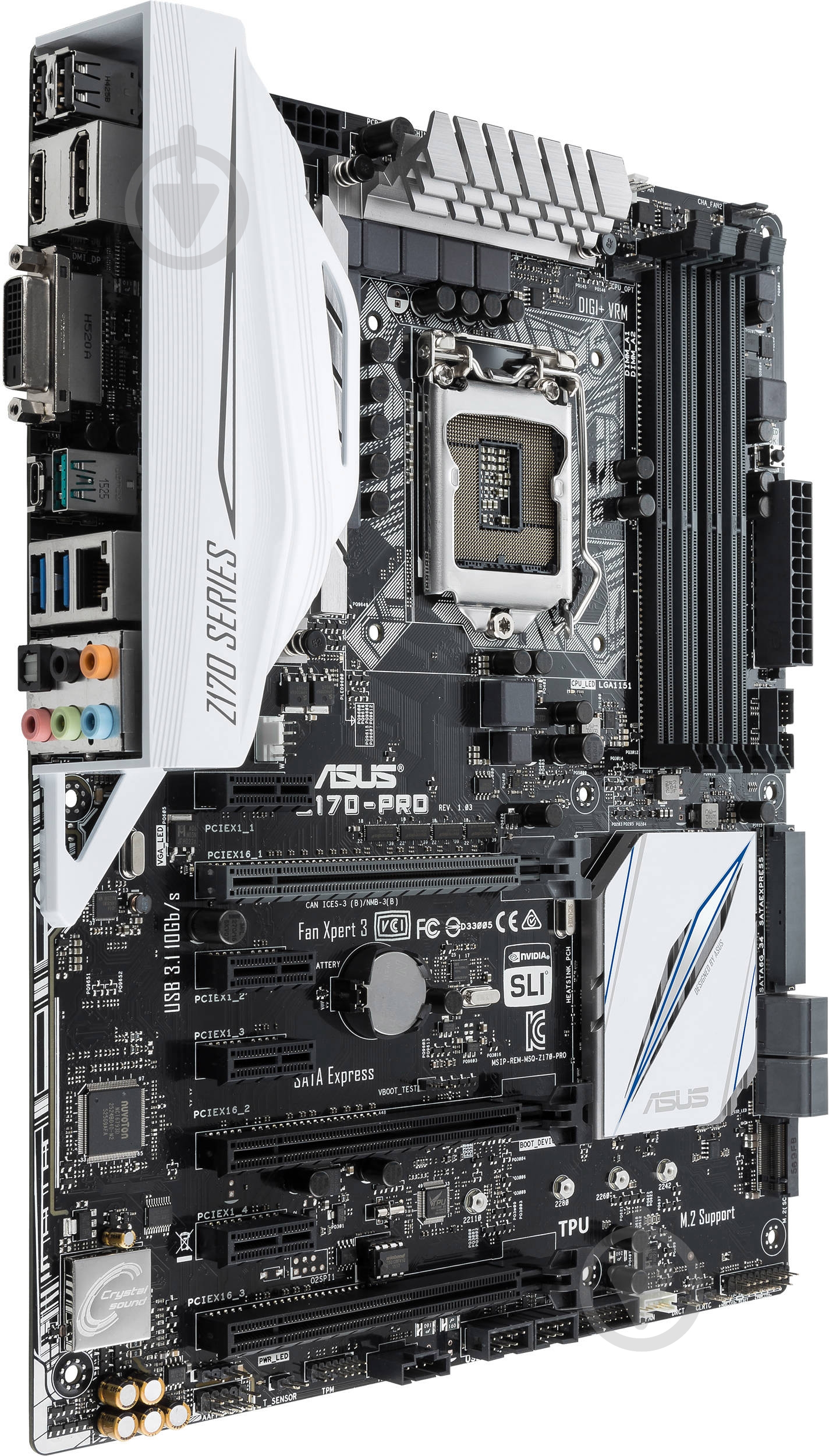 Материнська плата Asus Z170-PRO (Socket 1151, Intel Z170, ATX) - фото 2 Материнська плата Asus Z170-PRO (Socket 1151, Intel Z170, ATX) - фото 2