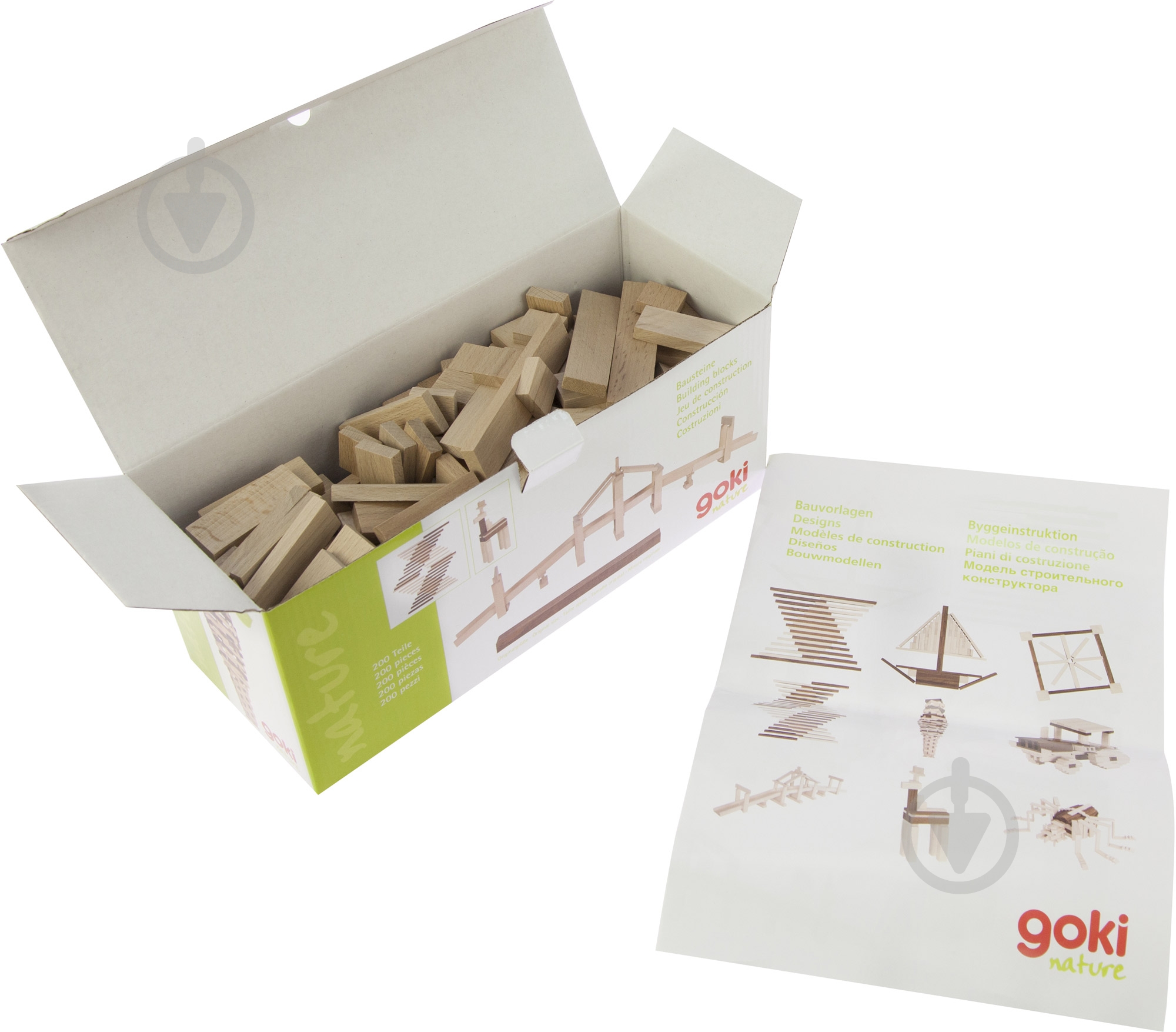 Конструктор деревянный GoKi Строительные блоки II 58532 - фото 6
