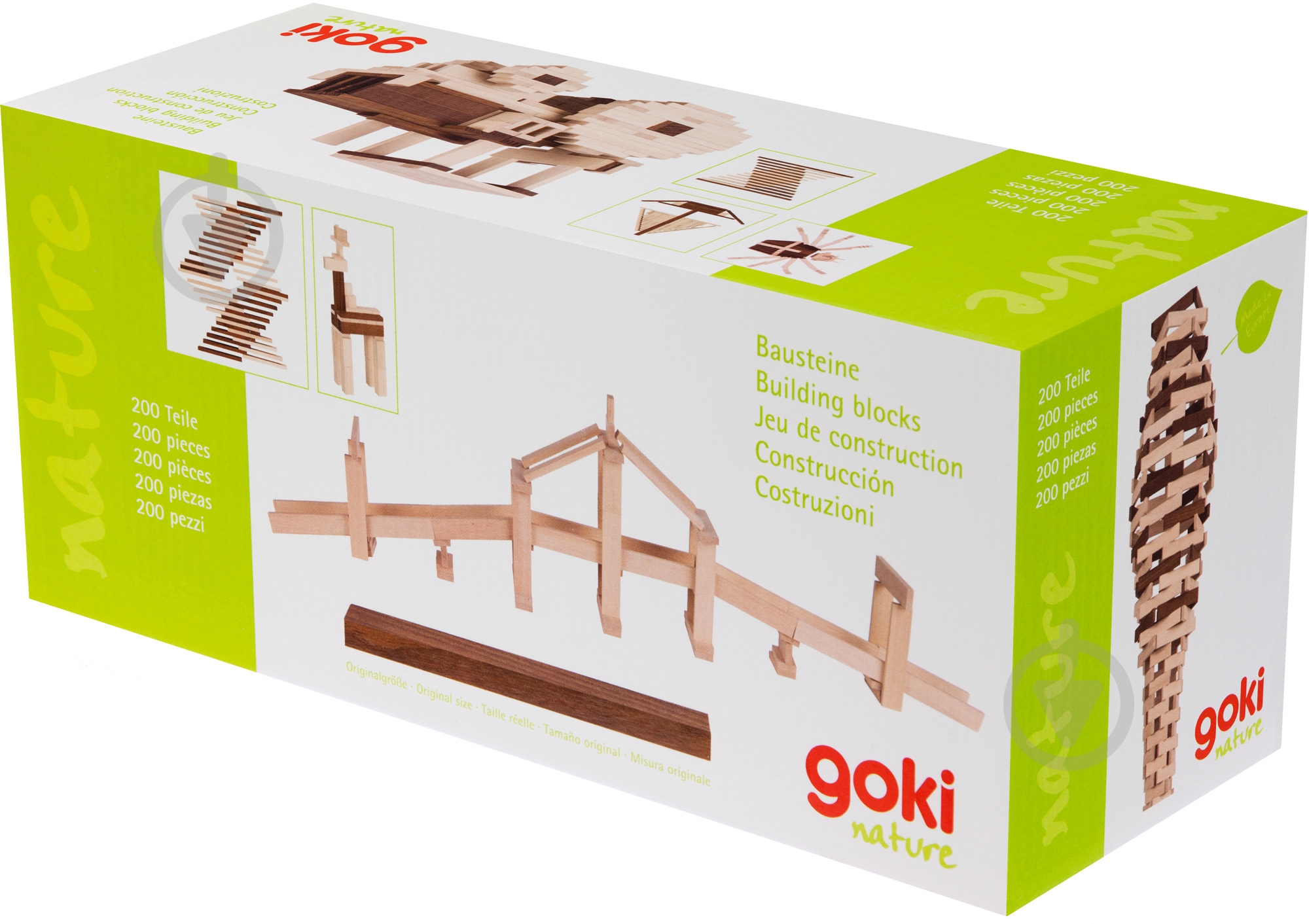 Конструктор деревянный GoKi Строительные блоки II 58532 - фото 1