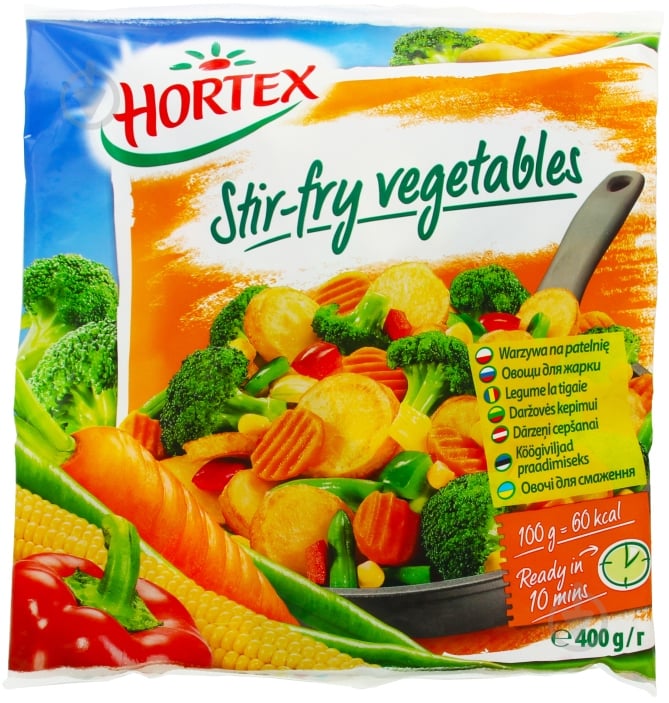 ᐉ Овощи замороженные Hortex для жарки 400гр. (5900477000488
