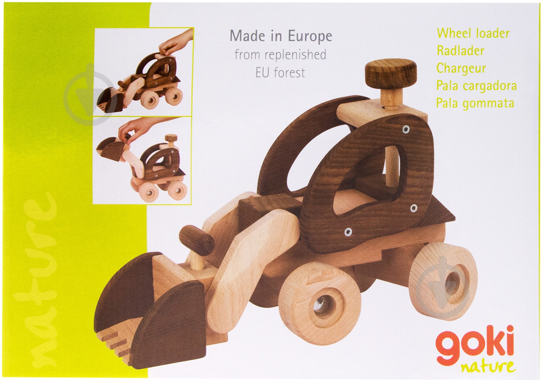 Игрушка деревянная GoKi Экскаватор 55910 - фото 4