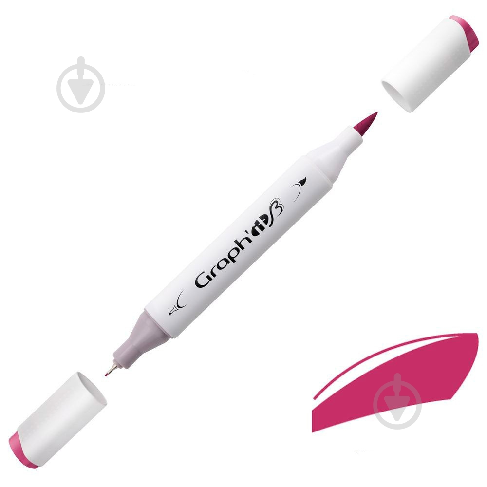Маркер двусторонний Graph'it GI85280 бургунди - фото 1