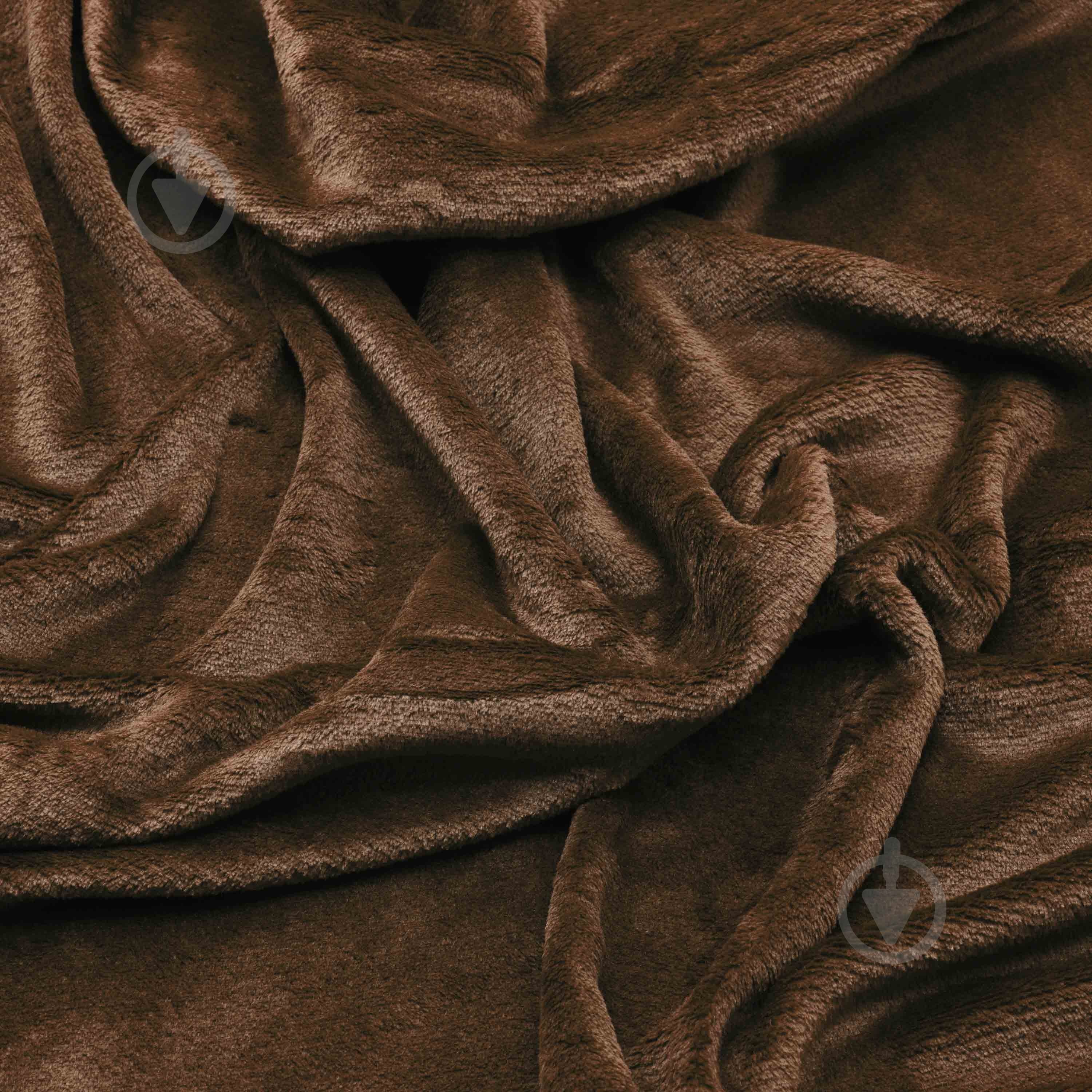 Плед Flannel 200x220 см коричневий Ardesto - фото 4