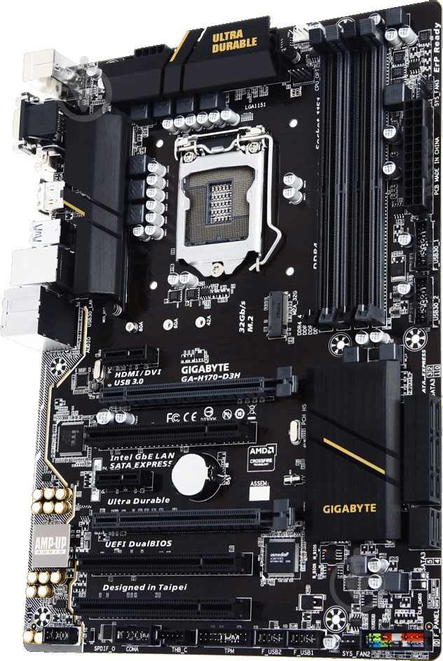Материнская плата Gigabyte GA-H170-D3H (Socket 1151, Intel H170, ATX) - фото 2