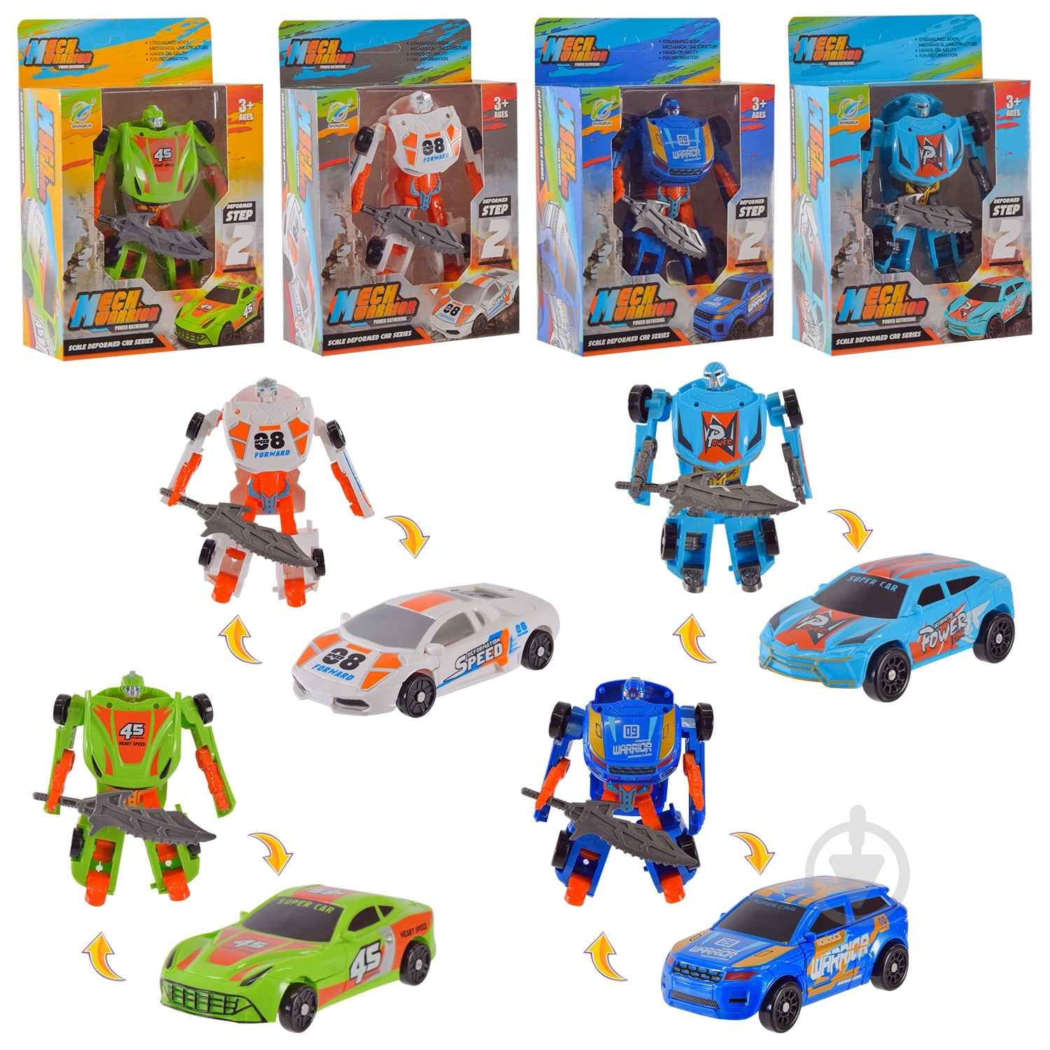 Игрушка-трансформер Shantou 4 вида 39-92 - фото 1