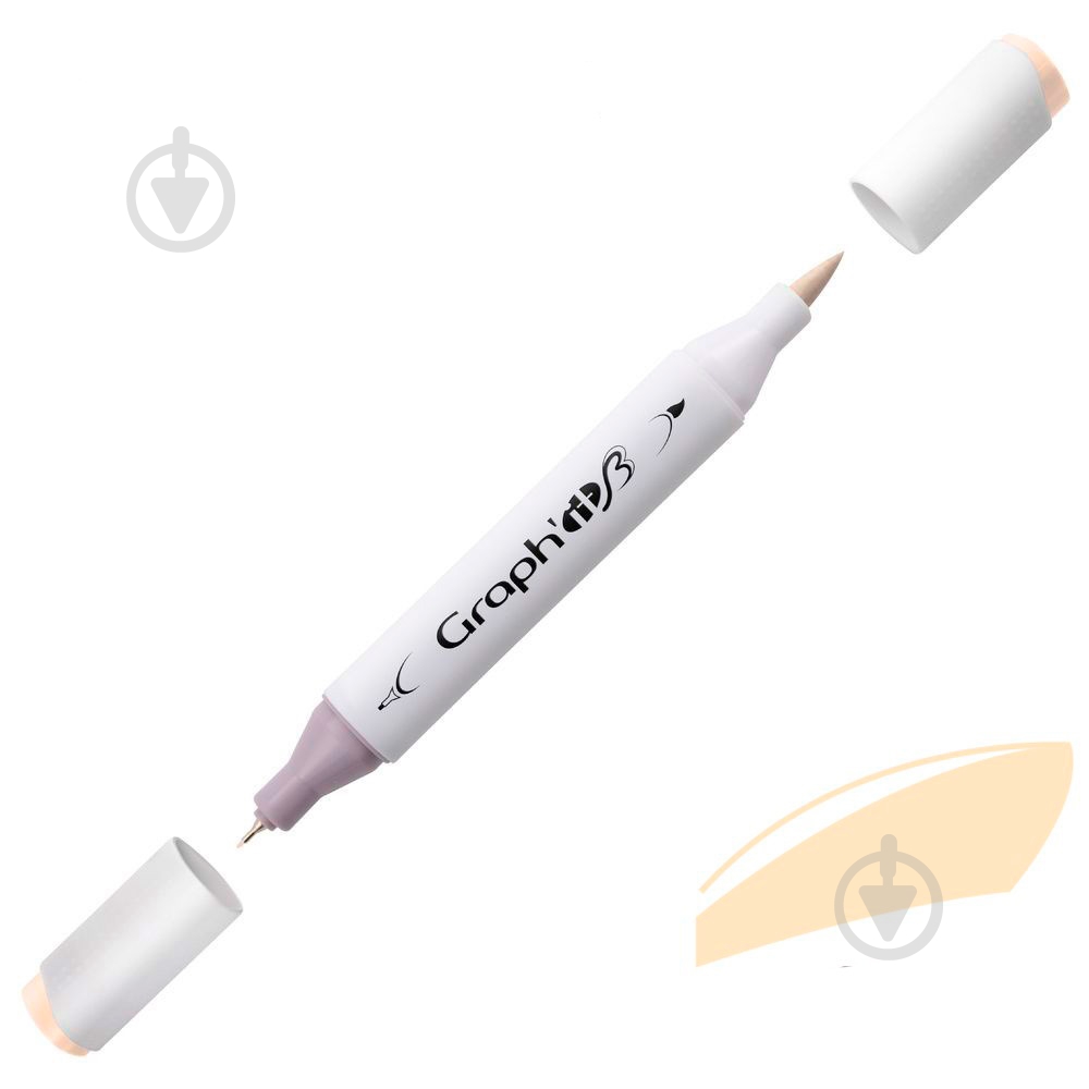 Маркер двусторонний Graph'it GI84155 телесный - фото 1