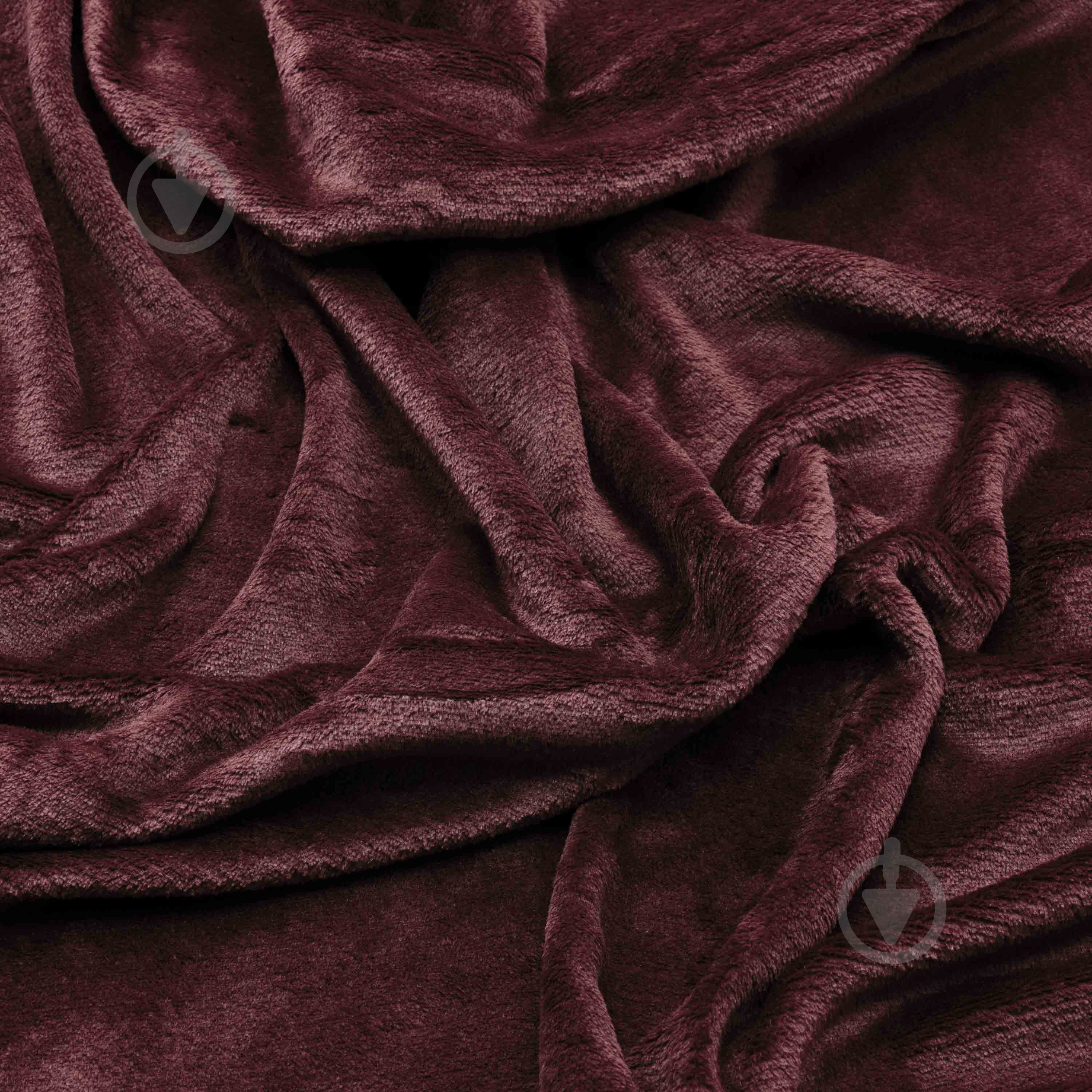 Плед Flannel 160x200 см бургунди Ardesto - фото 4