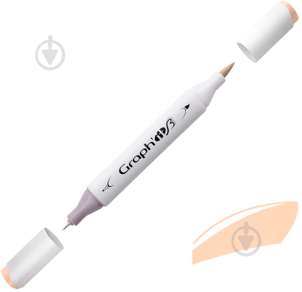 Маркер двусторонний Graph'it GI83010 коричневый 1 - фото 1 Маркер двусторонний Graph'it GI83010 коричневый 1 - фото 1