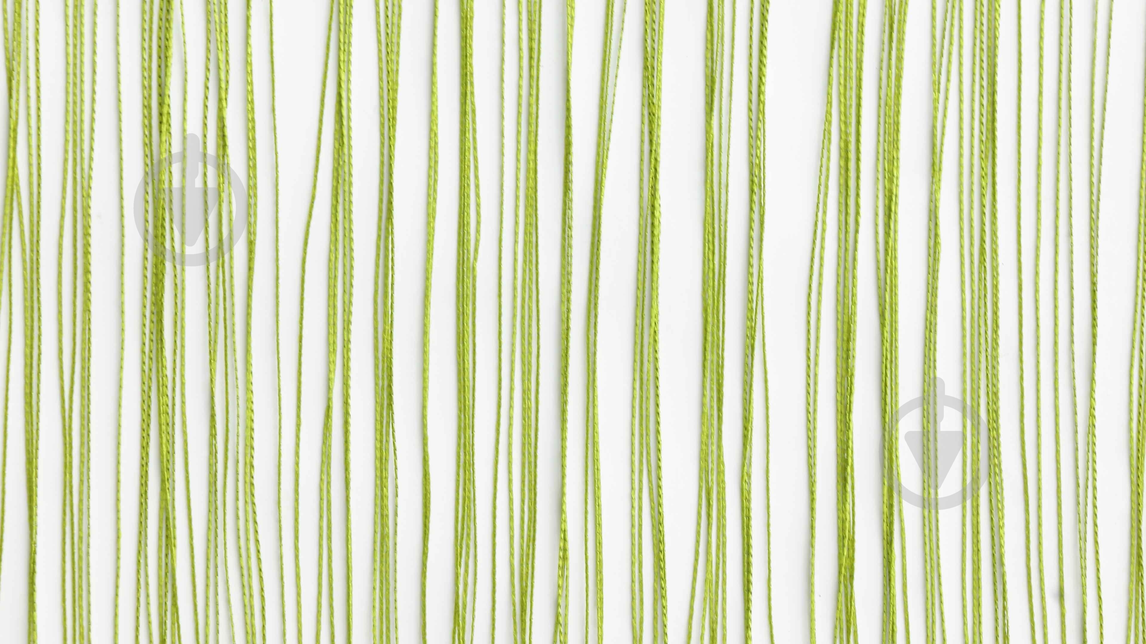 Штора  Нити зеленая 90x280 см UNDERPRICE - фото 2