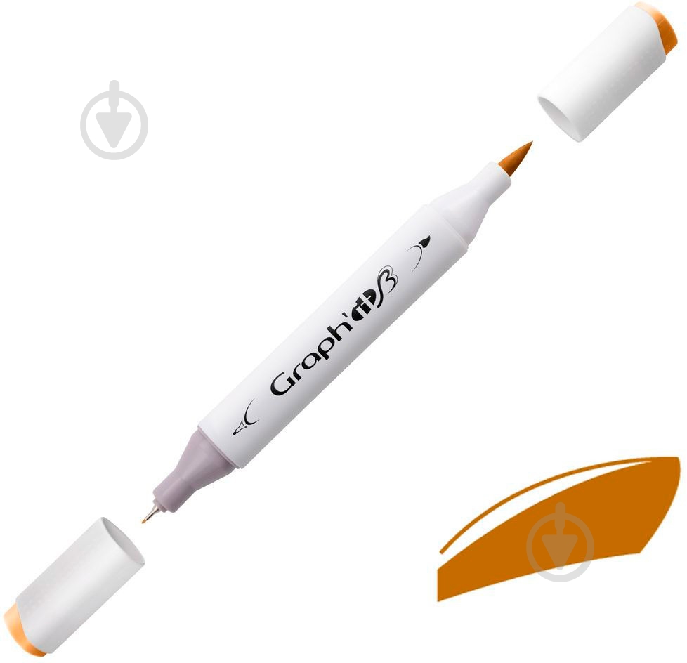 Маркер двусторонний Graph'it GI83050 коричневый 4 - фото 1
