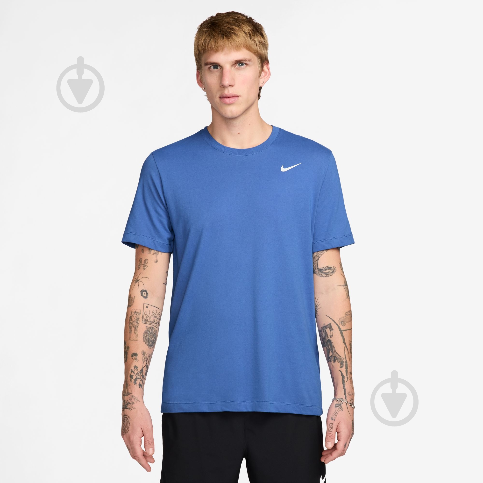 Футболка Nike M NK DF TEE DFC CREW SOLID AR6029-411 р.S голубой - фото 1 Футболка Nike M NK DF TEE DFC CREW SOLID AR6029-411 р.S голубой - фото 1