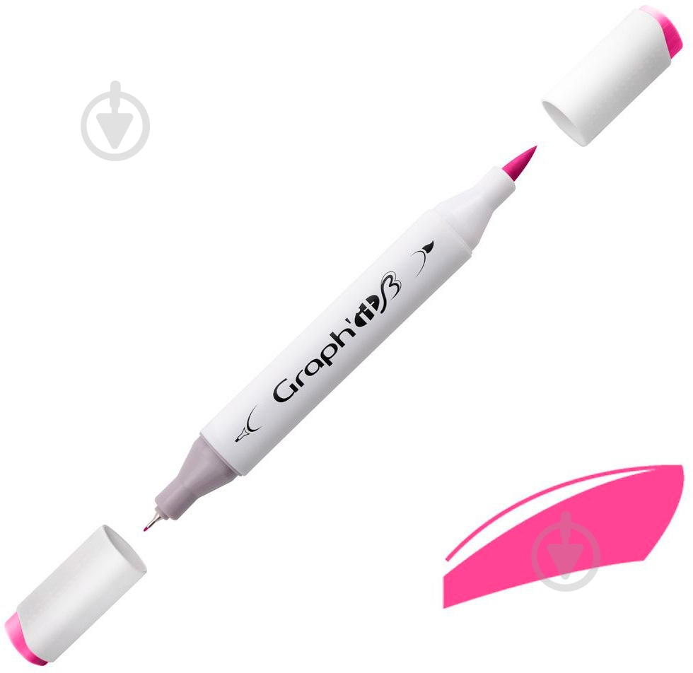 Маркер двусторонний Graph'it GI85160 маджента - фото 1