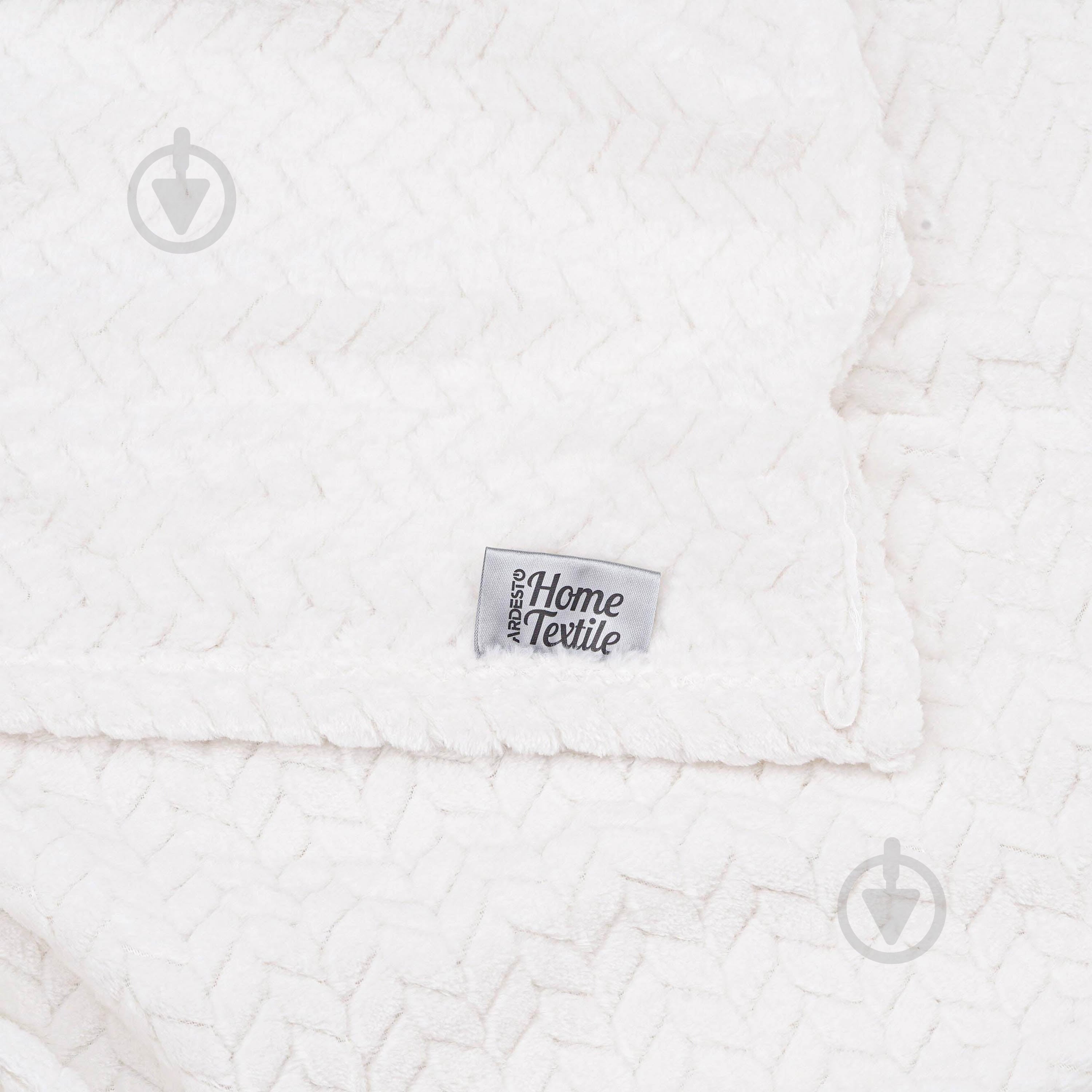 Плед Jacquard Braid 160x200 см айвори Ardesto - фото 3