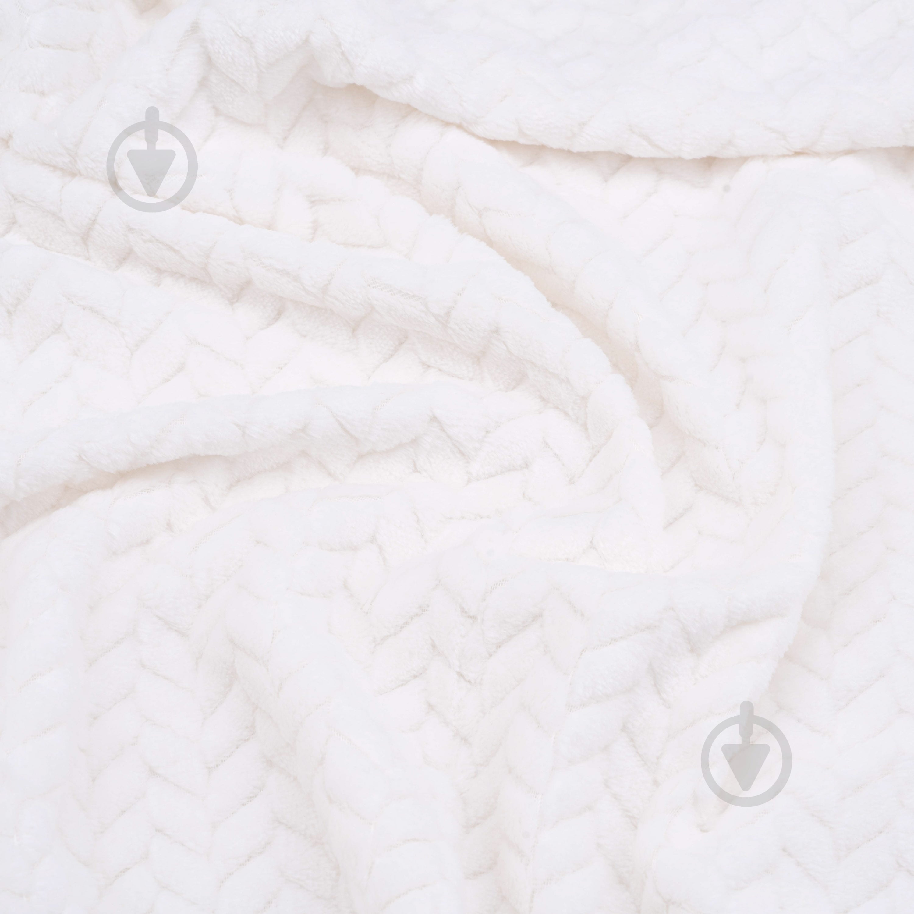 Плед Jacquard Braid 160x200 см айвори Ardesto - фото 4