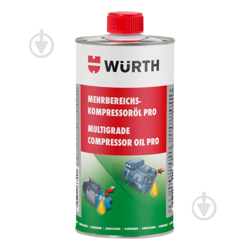 Масло компрессорное WURTH MULTIGRADE PRO 1000 мл 0892764123 - фото 1